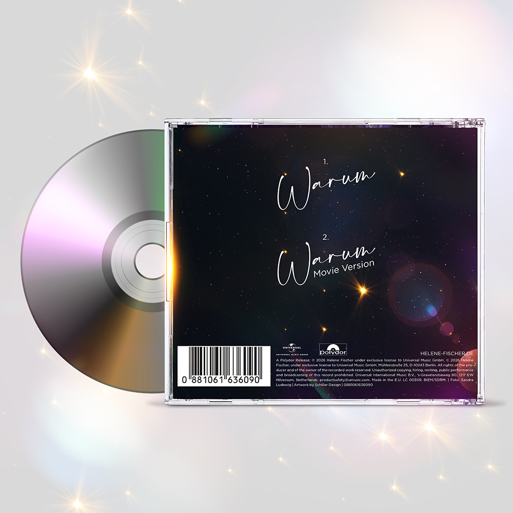 Helene Fischer Warum Limitiertes Bundle: CD und große silbern signierte Artcard (25x25cm) 462347